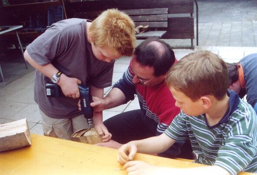 Flei�ig wird gebohrt...