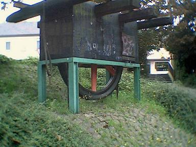 Die Umlenkrolle heute: ein Industriedenkmal