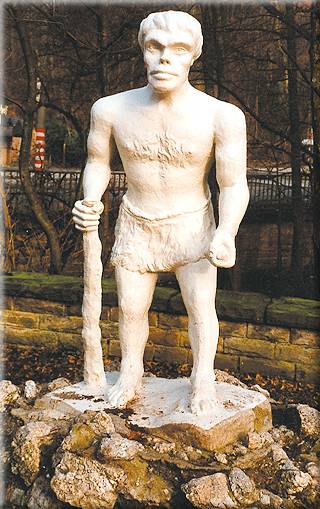 So stellte man sich fr�her den Neanderthaler vor